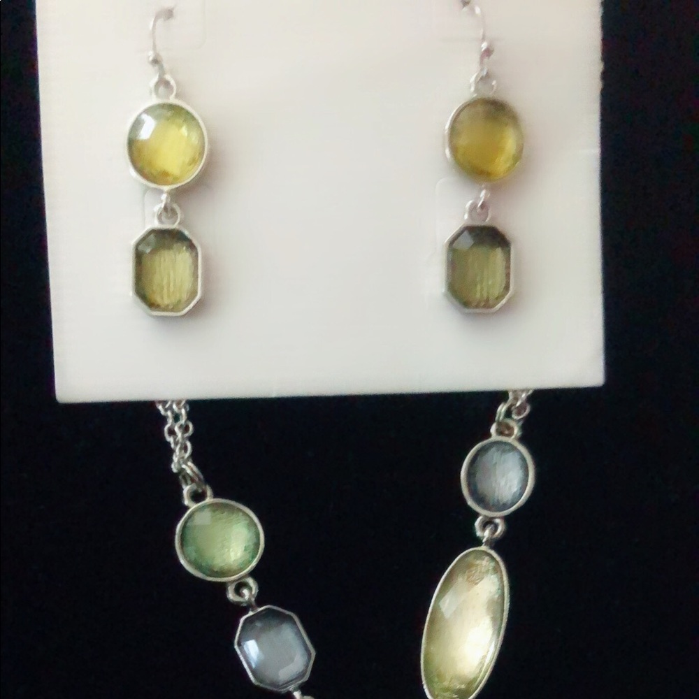 Lia Sophia Necklace and Earring Gemstone Set - Picture 3 of 6